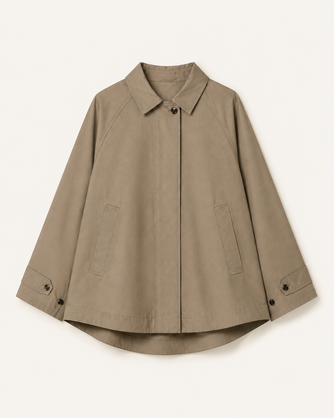 Stone Cotton Utility Storm Jacket