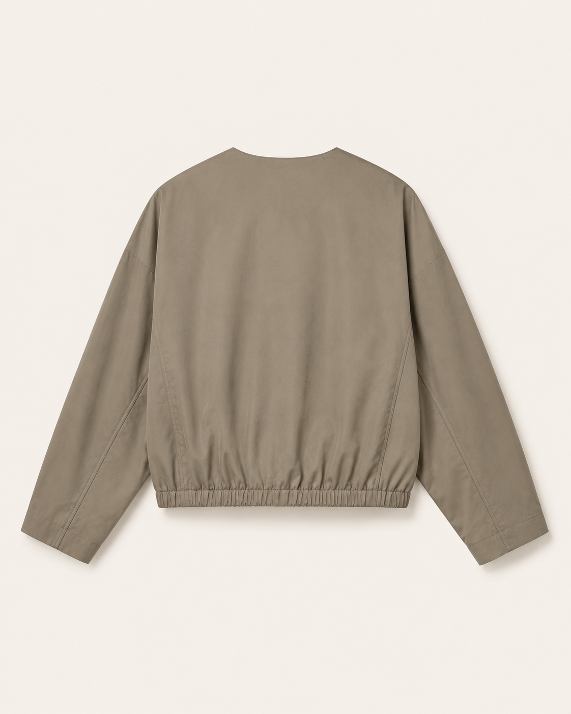 Stone Cropped Cotton Utility Jacket